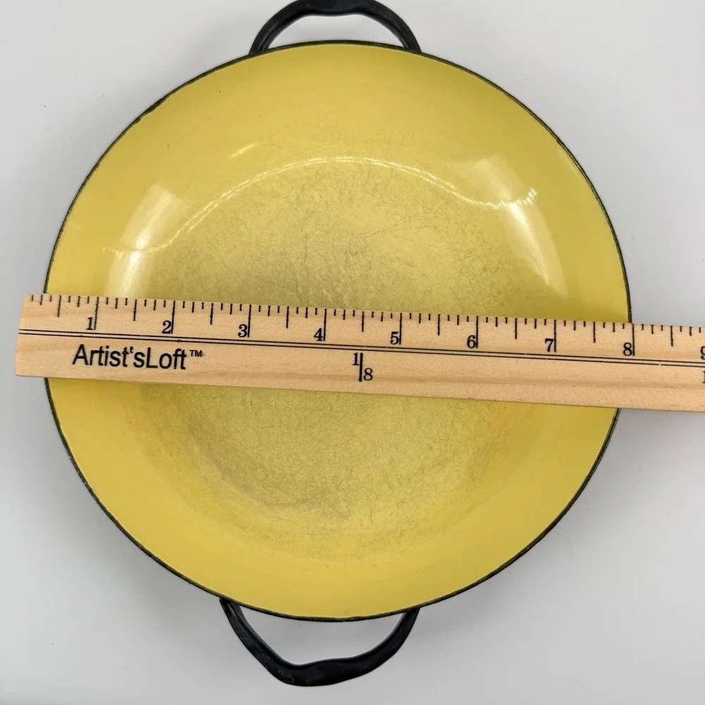 Vintage Caravelle of France Enameled Sizzling Server Pans Set of 3 Handle MCM